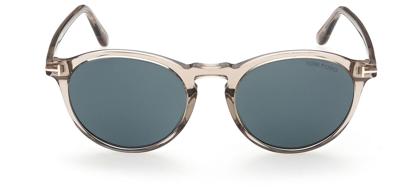 Tom Ford FT0904 Aurele Sunglasses - Shiny Beige / Blue
