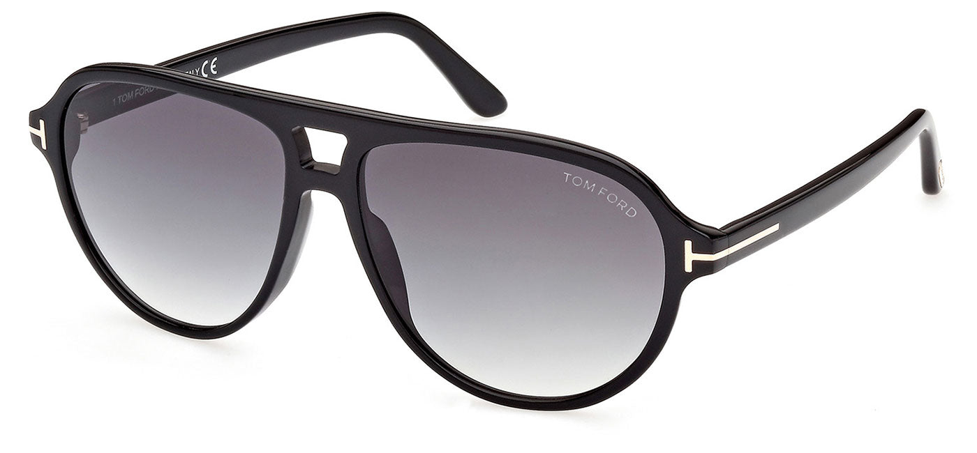 Tom Ford FT0932 Sunglasses - Shiny Black / Gradient Frey