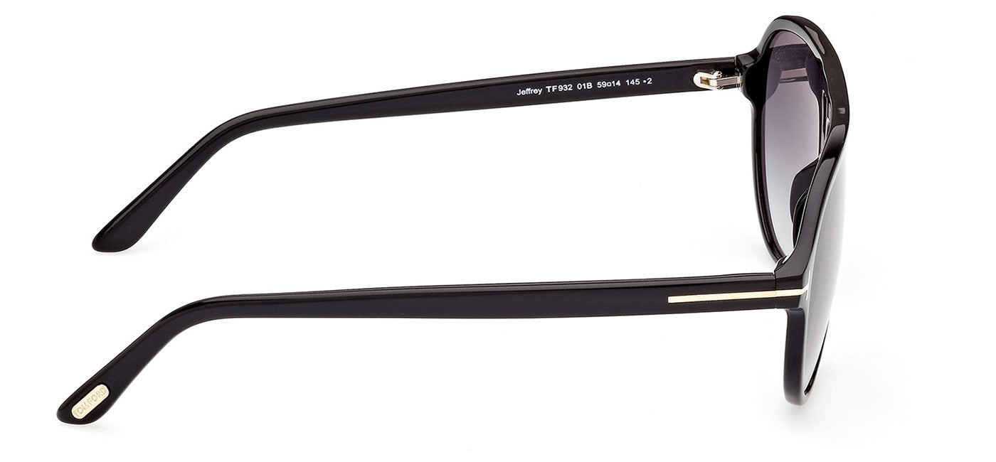 Tom Ford FT0932 Sunglasses - Shiny Black / Gradient Frey