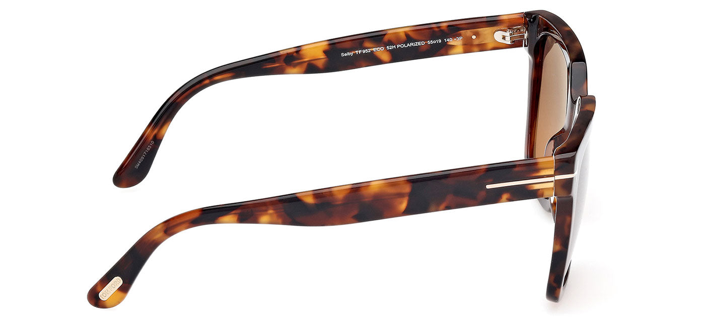 Tom Ford FT0952 Selby Sunglasses - Dark Havana / Brown Polarised