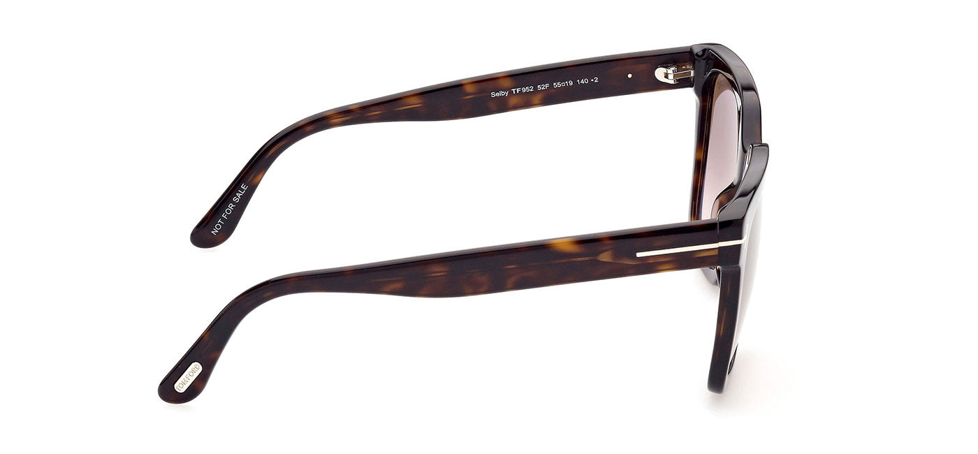 Tom Ford FT0952 Selby Sunglasses - Dark Havana / Brown Gradient