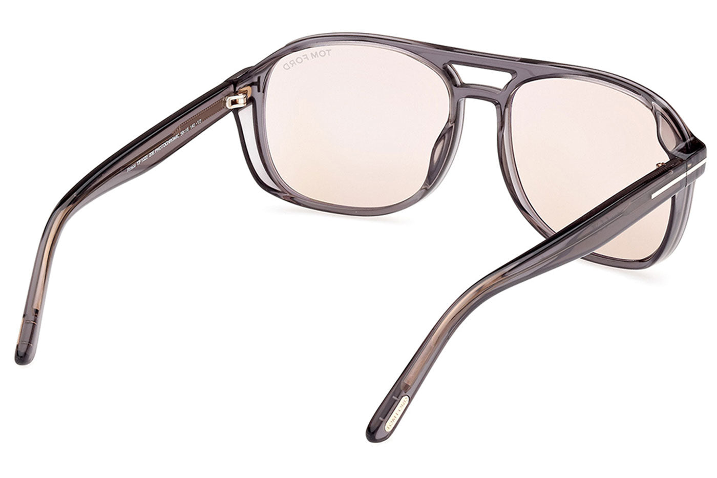 Tom Ford FT1022 Rosco Sunglasses - Shiny Grey / Brown