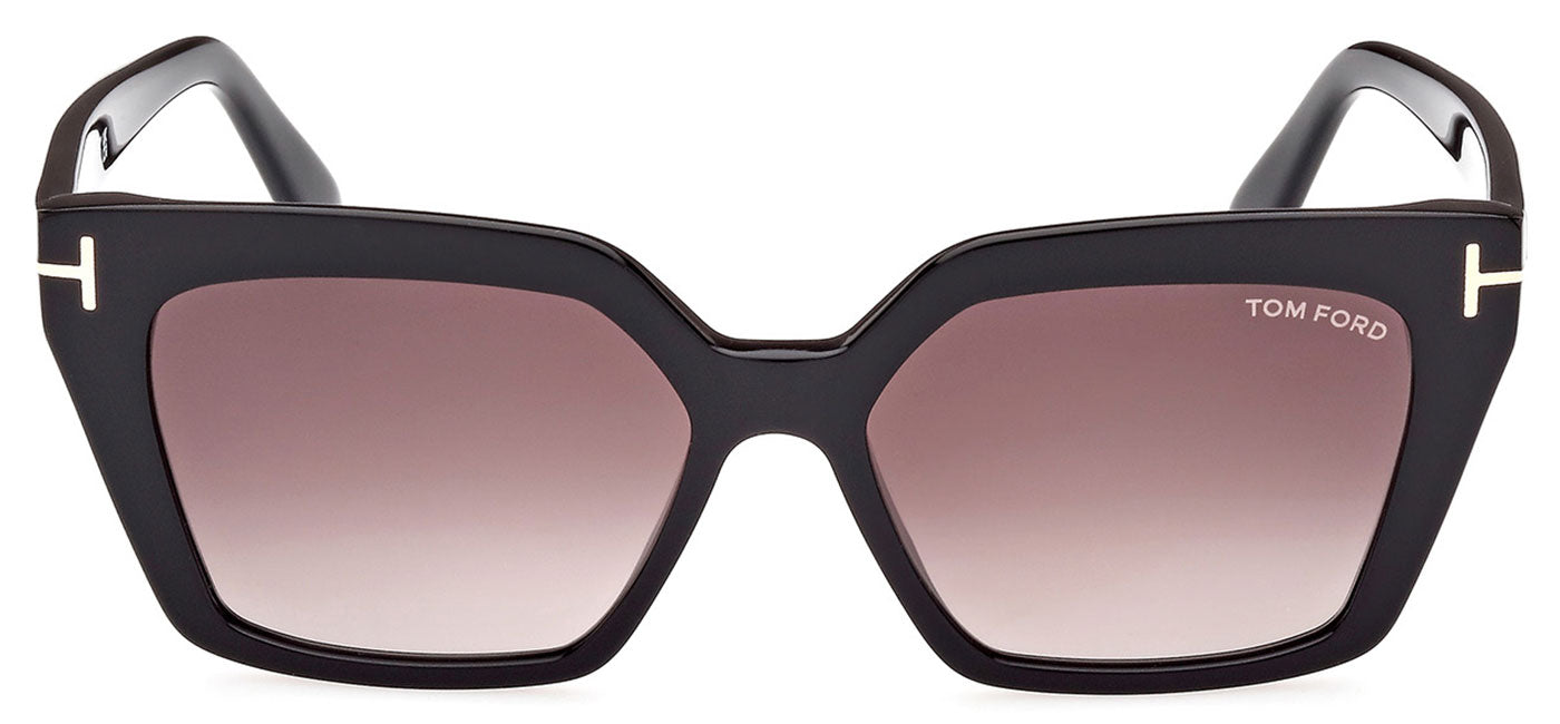Tom Ford FT1030 Winona Sunglasses - Shiny Black / Violet Gradient
