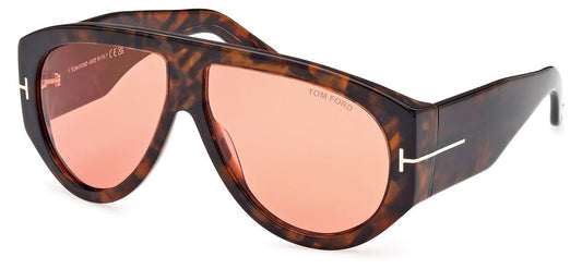 Tom Ford FT1044 Bronson Sunglasses - Coloured Havana / Bordeaux