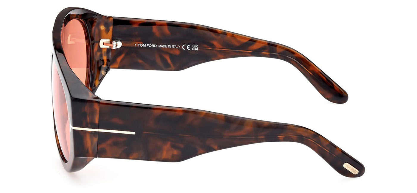Tom Ford FT1044 Bronson Sunglasses - Coloured Havana / Bordeaux