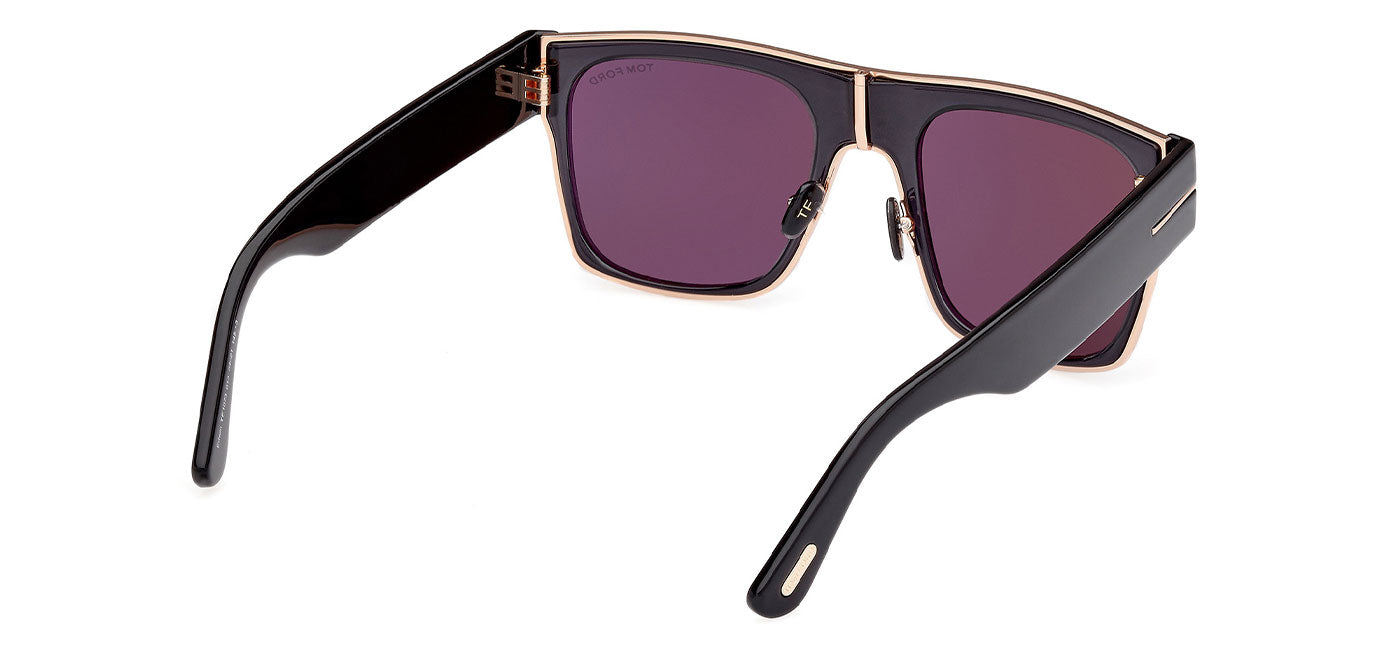 Tom Ford FT1073 Sunglasses - Shiny Black / Smoke