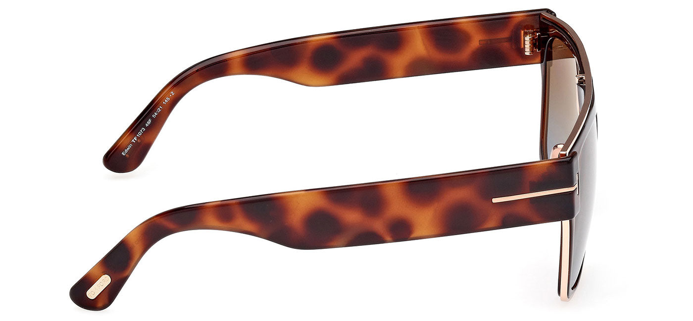 Tom Ford FT1073 Sunglasses - Shiny Dark Brown / Brown Gradient