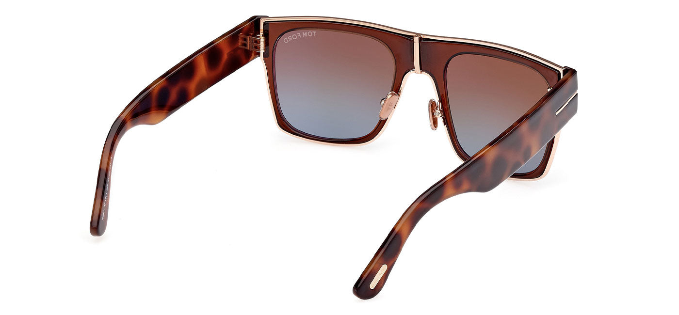 Tom Ford FT1073 Sunglasses - Shiny Dark Brown / Brown Gradient