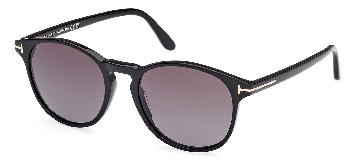 Tom Ford FT1097 Lewis Sunglasses - Shiny Black / Gradient Smoke