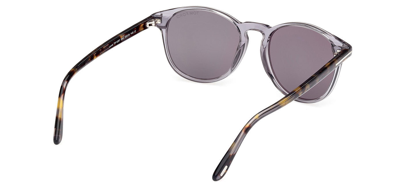 Tom Ford FT1097 Lewis Sunglasses - Shiny Grey / Smoke Mirror