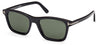 Tom Ford FT1179 Barron Sunglasses - Shiny Black / Green