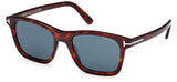 Tom Ford FT1179 Barron Sunglasses - Red Havana / Blue