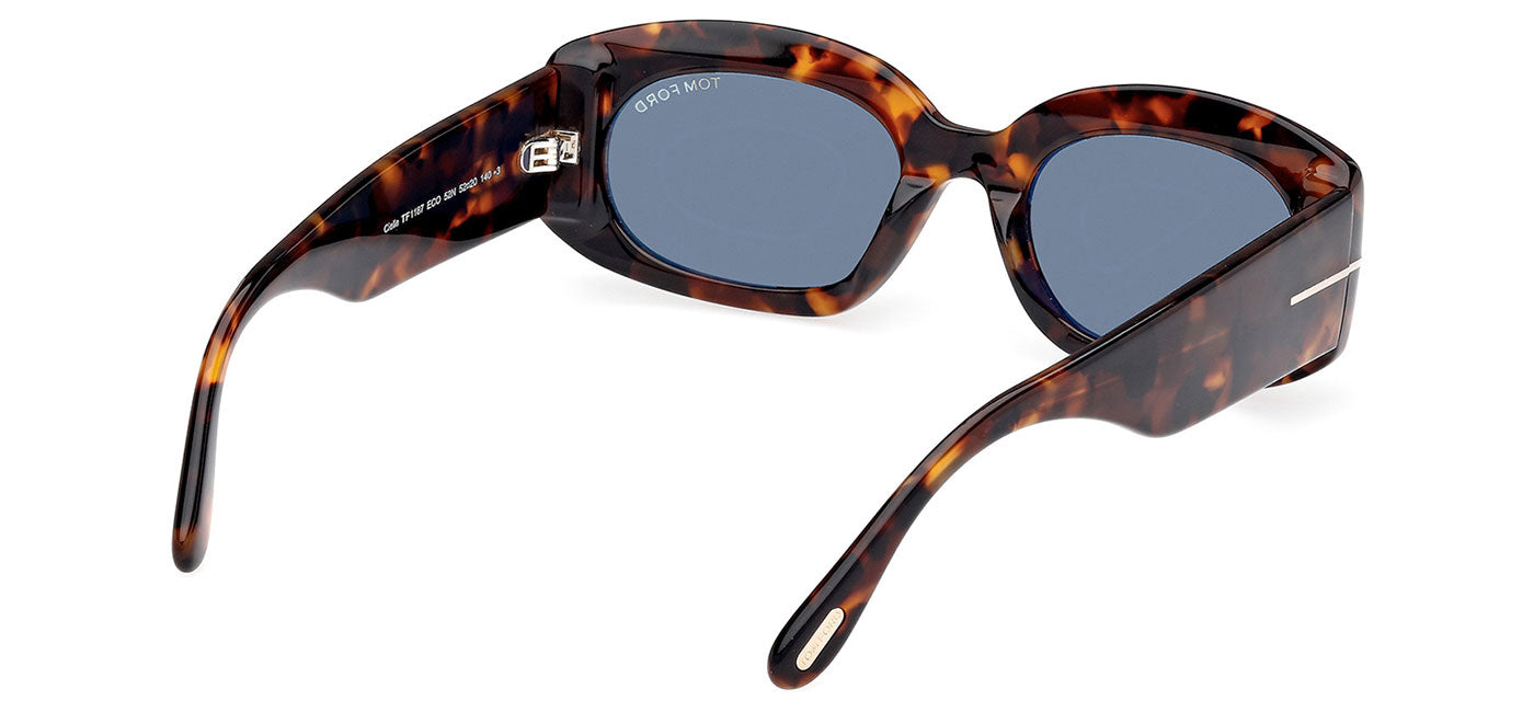 Tom Ford FT1187 Cielle Sunglasses - Dark Havana / Green