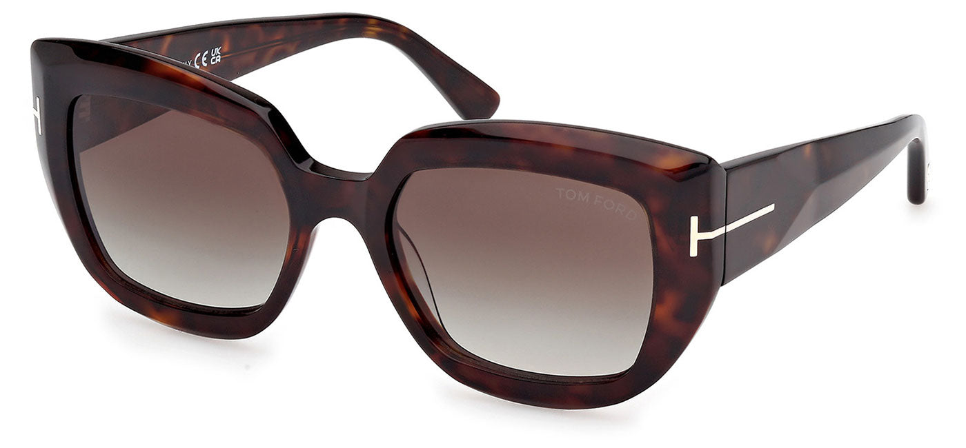 Tom Ford FT1192 Saltzman Sunglasses - Dark Havana / Gradient Smoke