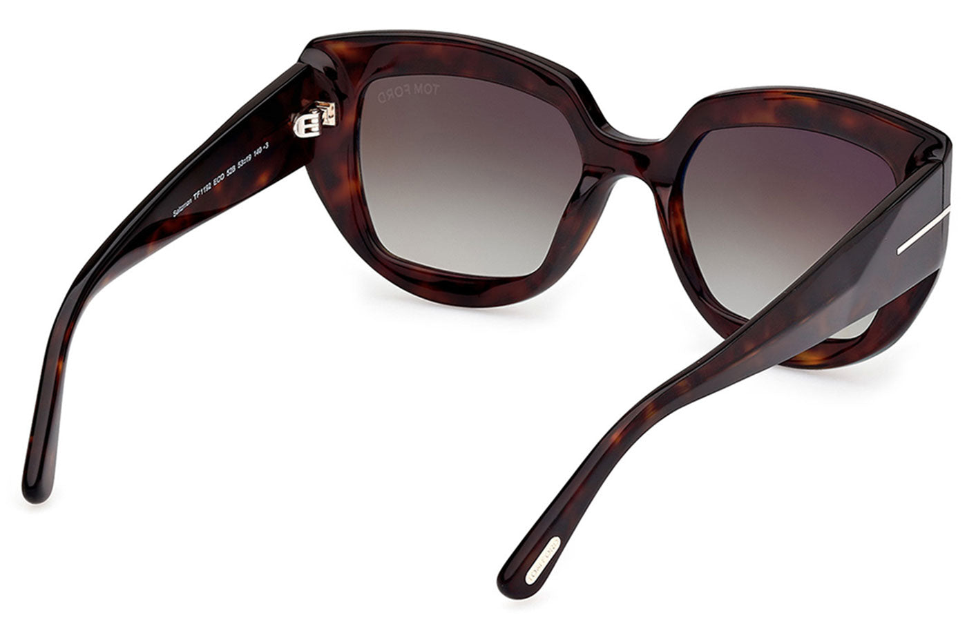 Tom Ford FT1192 Saltzman Sunglasses - Dark Havana / Gradient Smoke