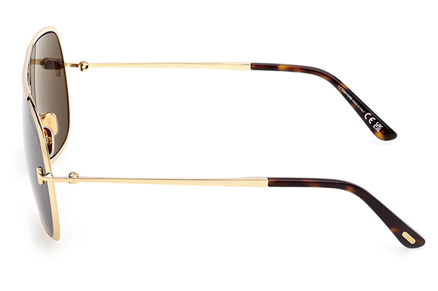 Tom Ford FT1204 Stavros Sunglasses - Shiny Deep Gold / Green