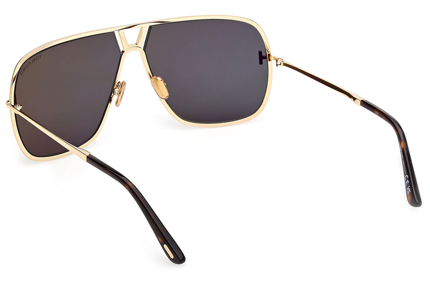 Tom Ford FT1204 Stavros Sunglasses - Shiny Deep Gold / Green