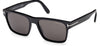 Tom Ford FT1205 Calder Sunglasses - Shiny Black / Smoke