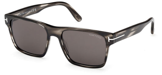 Tom Ford FT1205 Calder Sunglasses - Coloured Havana / Smoke