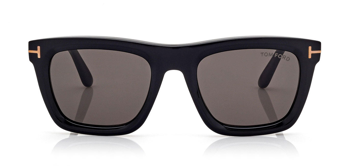 Tom Ford FT1207 Lelio Sunglasses - Shiny Black / Smoke