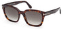 Tom Ford FT1216 Haylay Sunglasses - Dark Havana / Gradient Smoke