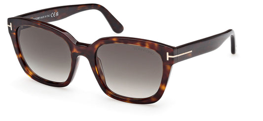 Tom Ford FT1216 Haylay Sunglasses - Dark Havana / Gradient Smoke