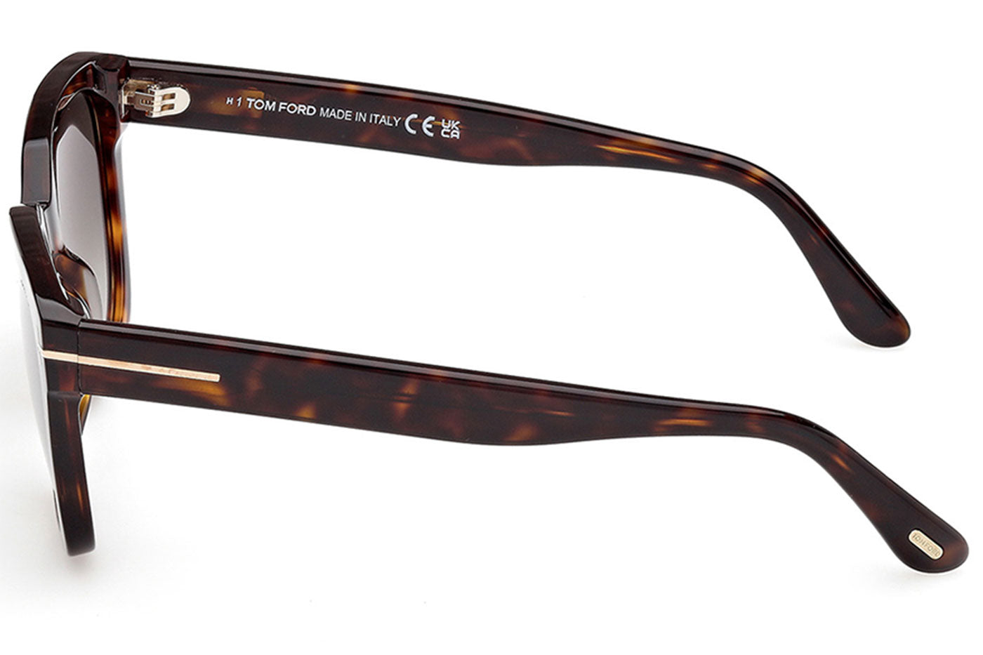 Tom Ford FT1216 Haylay Sunglasses - Dark Havana / Gradient Smoke