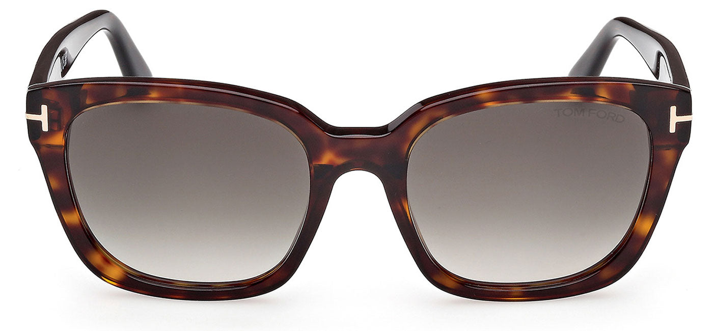 Tom Ford FT1216 Haylay Sunglasses - Dark Havana / Gradient Smoke