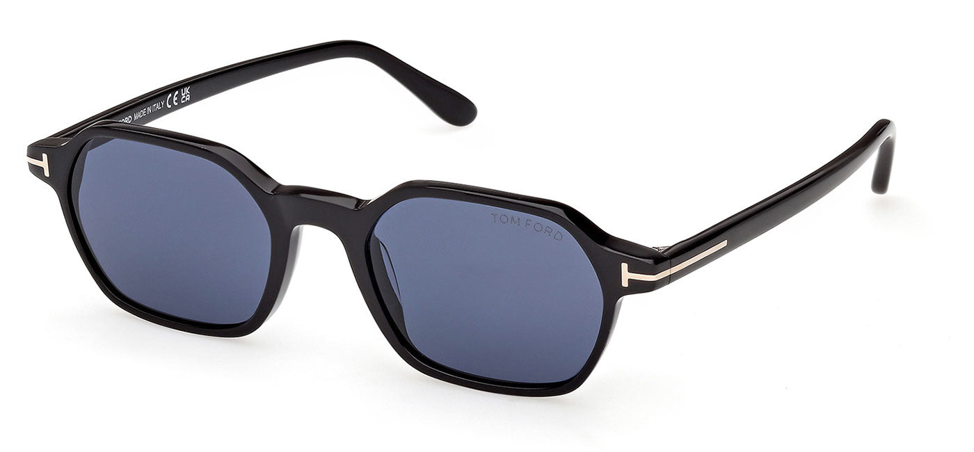 Tom Ford FT1301 Sunglasses - Shiny Black / Blue