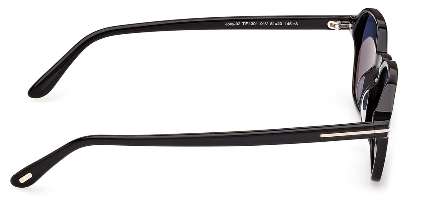 Tom Ford FT1301 Sunglasses - Shiny Black / Blue