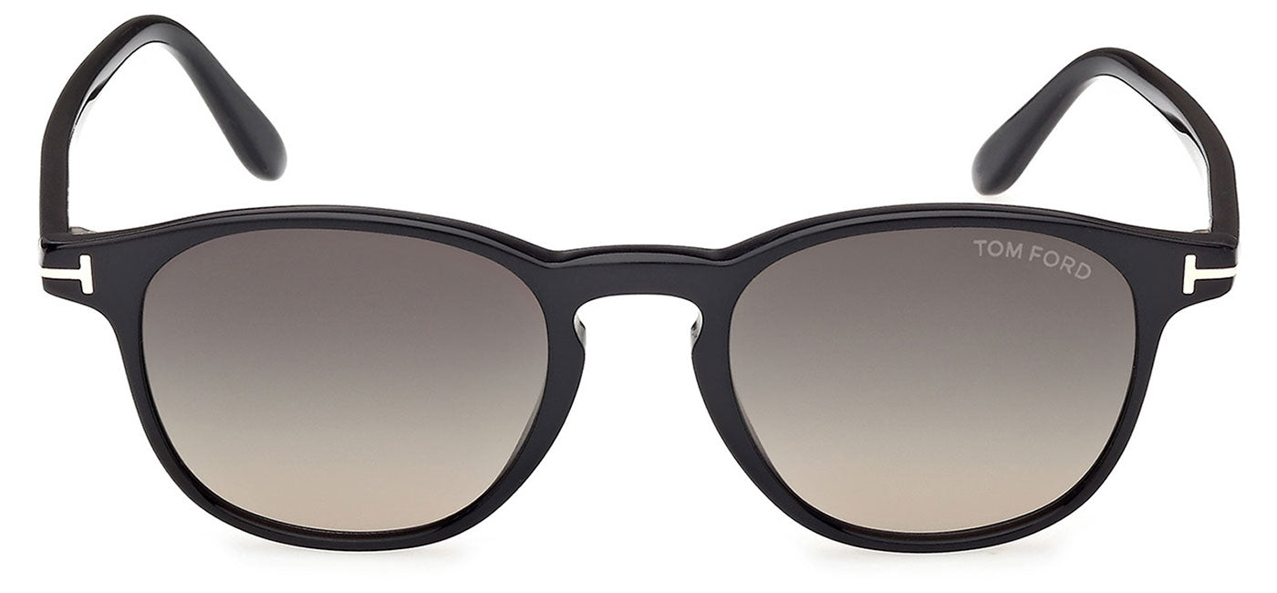 Tom Ford FT1302 Holt-02 Sunglasses - Shiny Black / Smoke Gradient