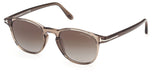 Tom Ford FT1302 Holt-02 Sunglasses - Shiny Brown / Smoke Gradient
