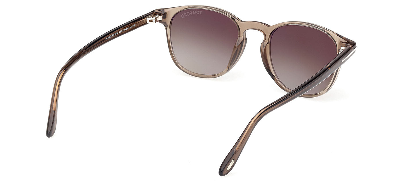 Tom Ford FT1302 Holt-02 Sunglasses - Shiny Brown / Smoke Gradient