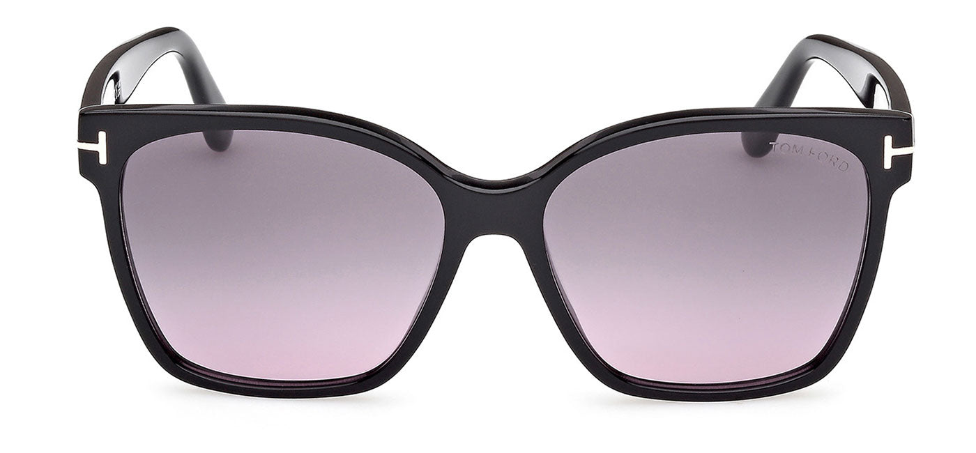 Tom Ford FT1312 Iris-02 Sunglasses - Shiny Black / Smoke Gradient