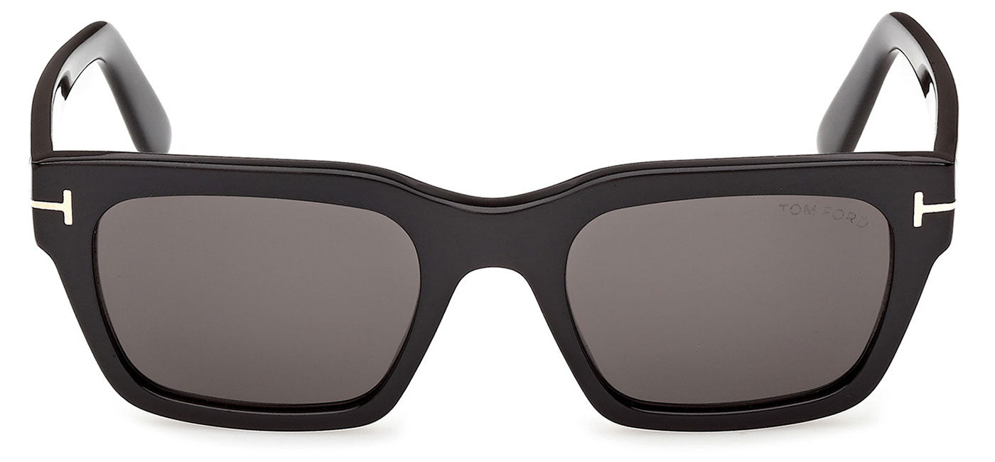 Tom Ford FT1333 Andy-02 Sunglasses - Shiny Black / Smoke