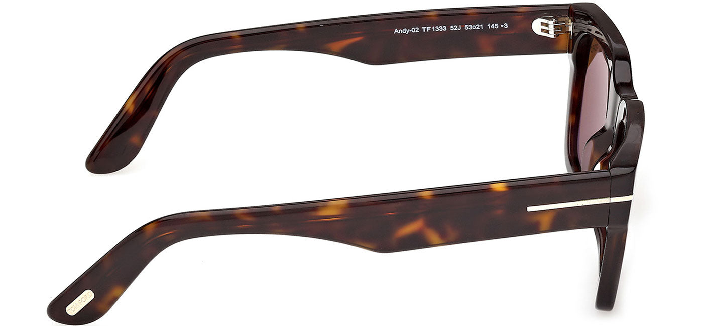Tom Ford FT1333 Andy-02 Sunglasses - Dark Havana / Roviex