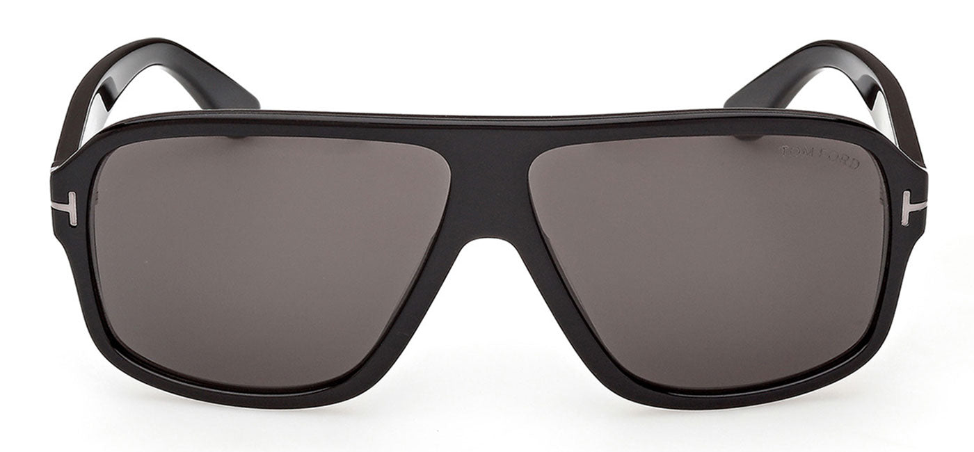 Tom Ford FT1335-N William-02 Sunglasses - Shiny Black / Smoke