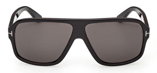 Tom Ford FT1335-N William-02 Sunglasses - Shiny Black / Smoke
