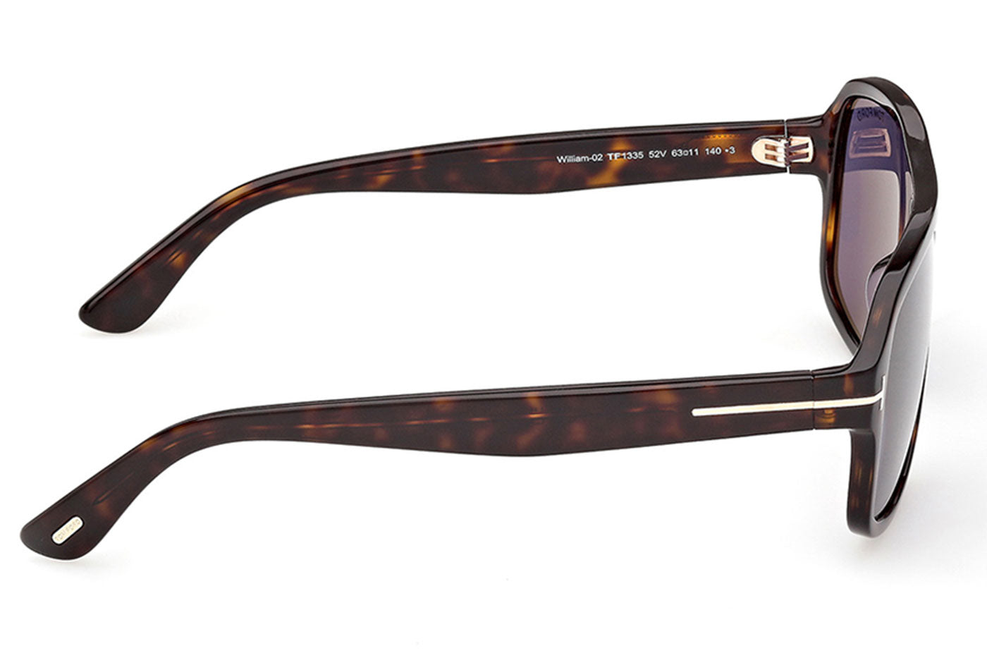Tom Ford FT1335-N William-02 Sunglasses - Dark Havana / Blue
