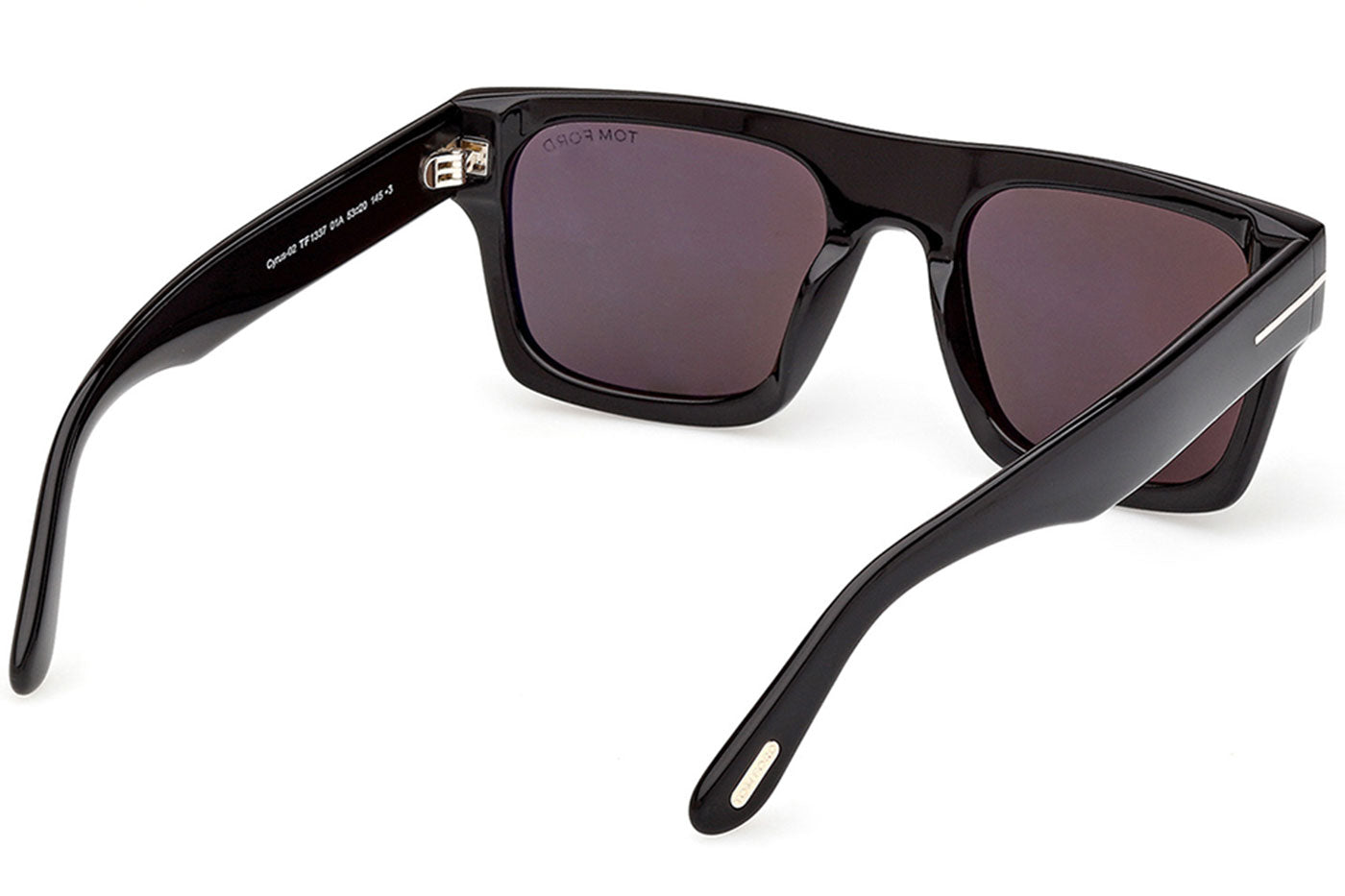 Tom Ford FT1337 Cyrus-02 Sunglasses - Shiny Black / Smoke