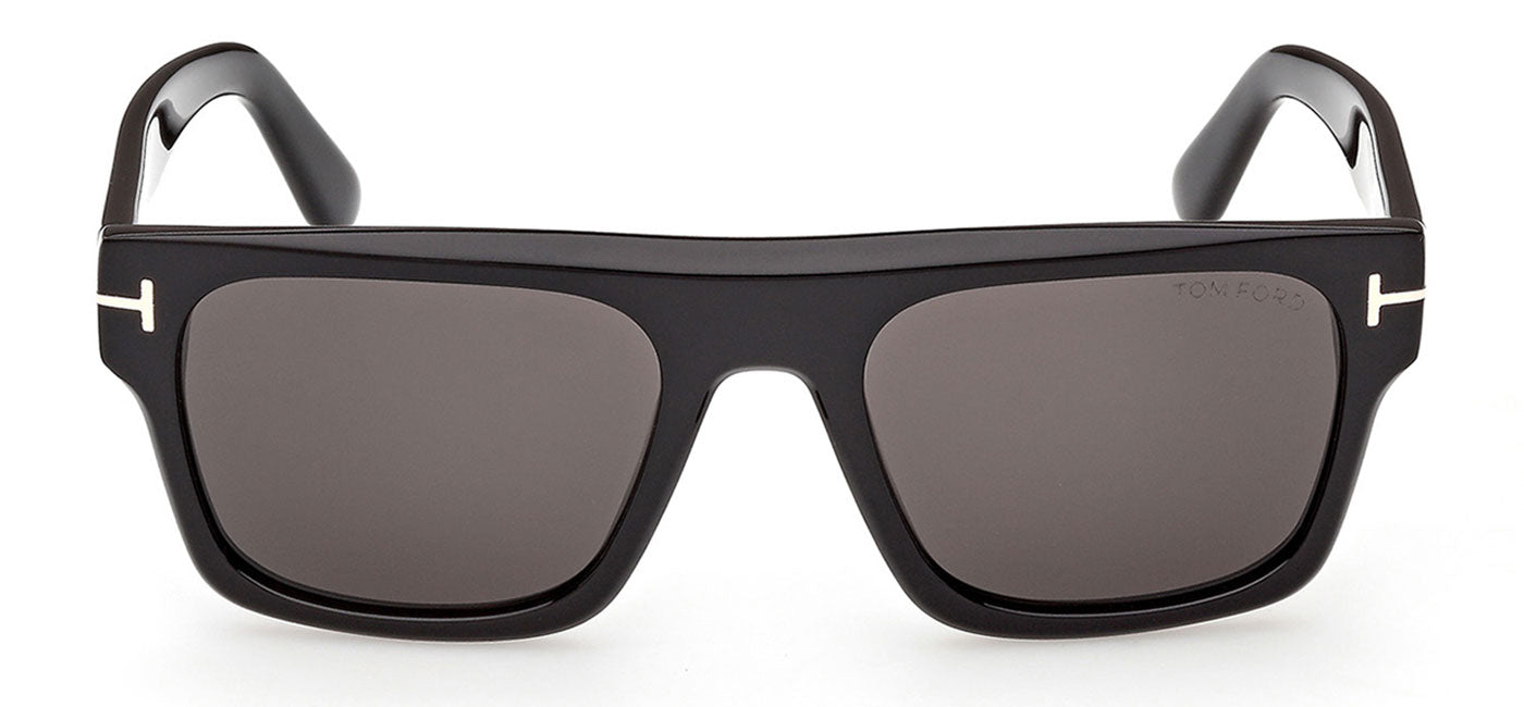 Tom Ford FT1337 Cyrus-02 Sunglasses - Shiny Black / Smoke