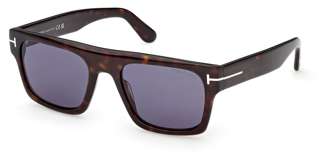 Tom Ford FT1337 Cyrus-02 Sunglasses - Dark Havana / Blue