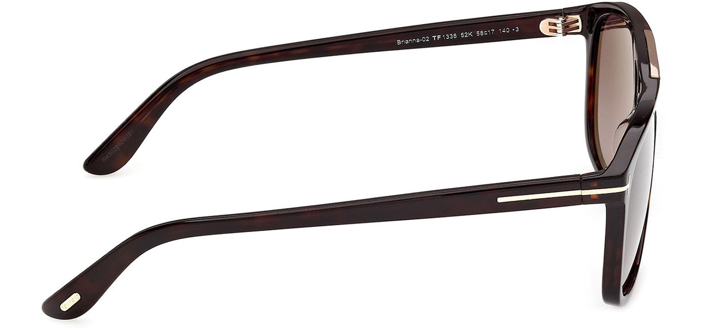 Tom Ford FT1338 Brianna-02 Sunglasses - Dark Havana / Gradient Roviex