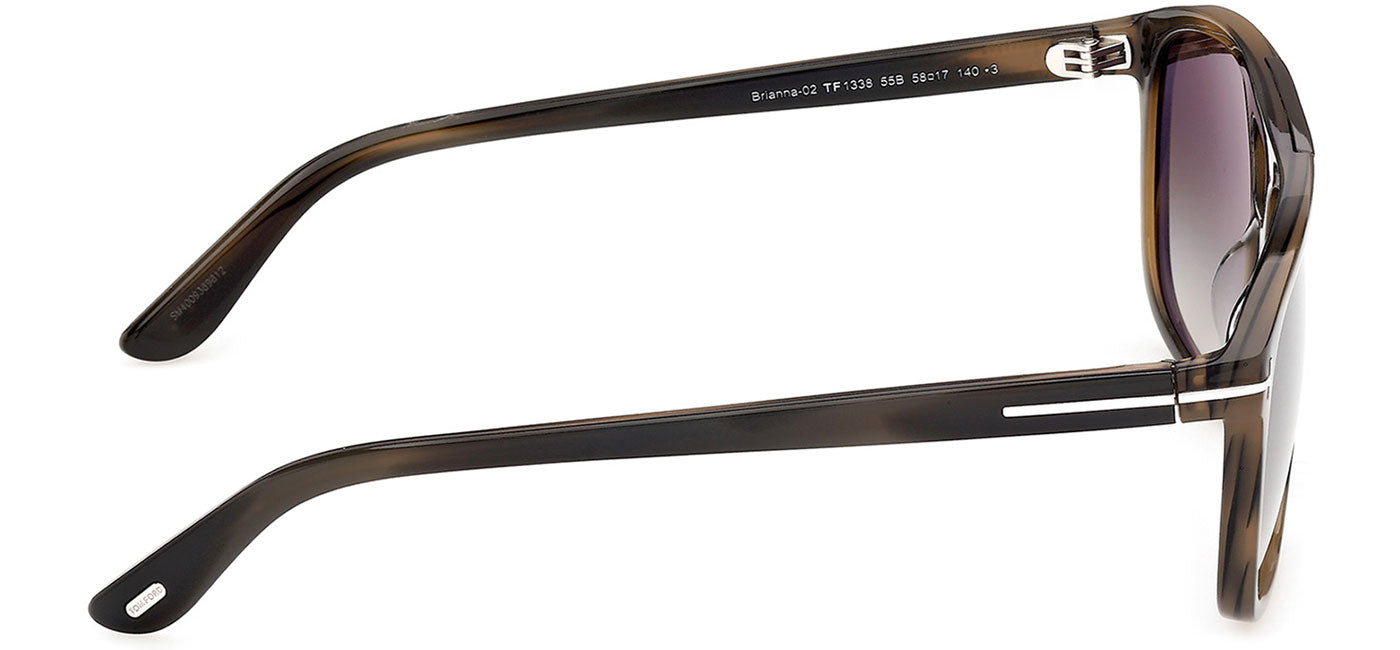 Tom Ford FT1338 Brianna-02 Sunglasses - Coloured Havana / Gradient Smoke