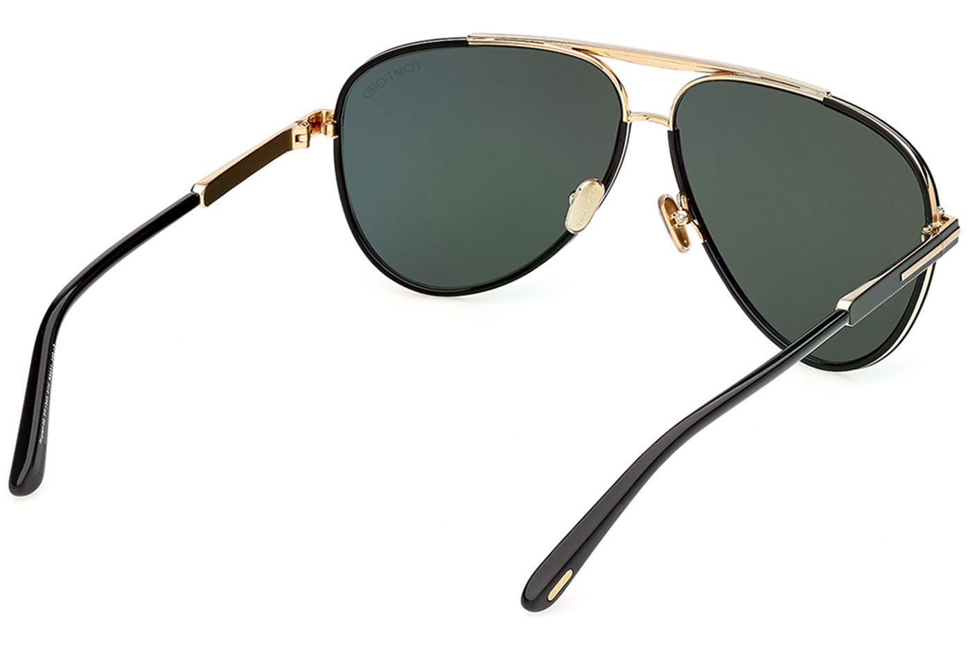 Tom Ford FT1340 Rupert-02 Sunglasses - Shiny Black / Green