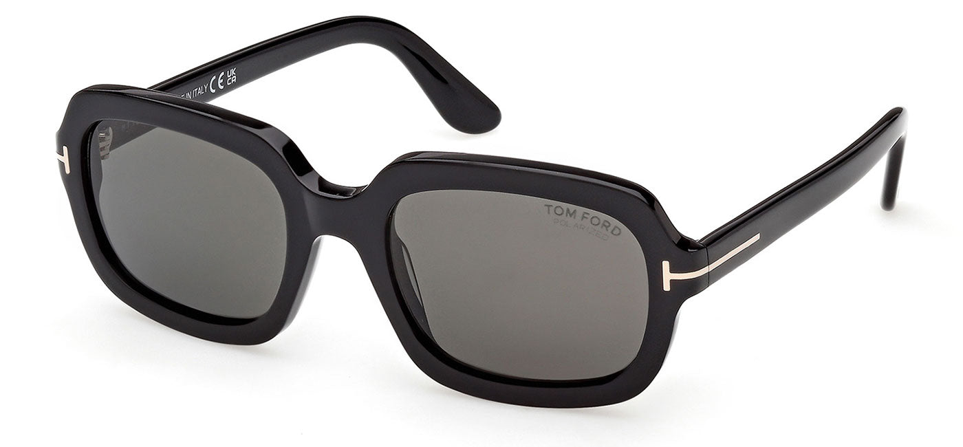Tom Ford FT1342 Lana-02 Sunglasses - Shiny Black / Smoke Polarised