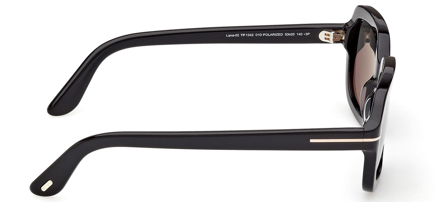Tom Ford FT1342 Lana-02 Sunglasses - Shiny Black / Smoke Polarised