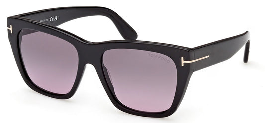 Tom Ford FT1343 Flynn-02 Sunglasses - Shiny Black/ Smoke Gradient