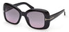 Tom Ford FT1348 Sandra-02 Sunglasses - Shiny Black/ Smoke Gradient