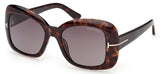 Tom Ford FT1348 Sandra-02 Sunglasses - Dark Havana / Roviex Gradient